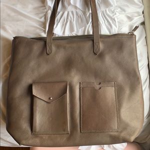 Large Madewell Zippered Transport Tote